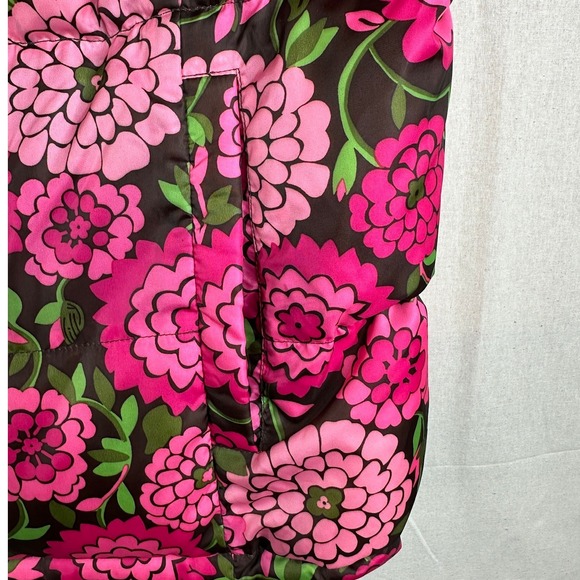 Lilly Pulitzer‎ Libbi Reversible Duck Down Blend Vest size Medium Pink/Blue - Picture 3 of 6
